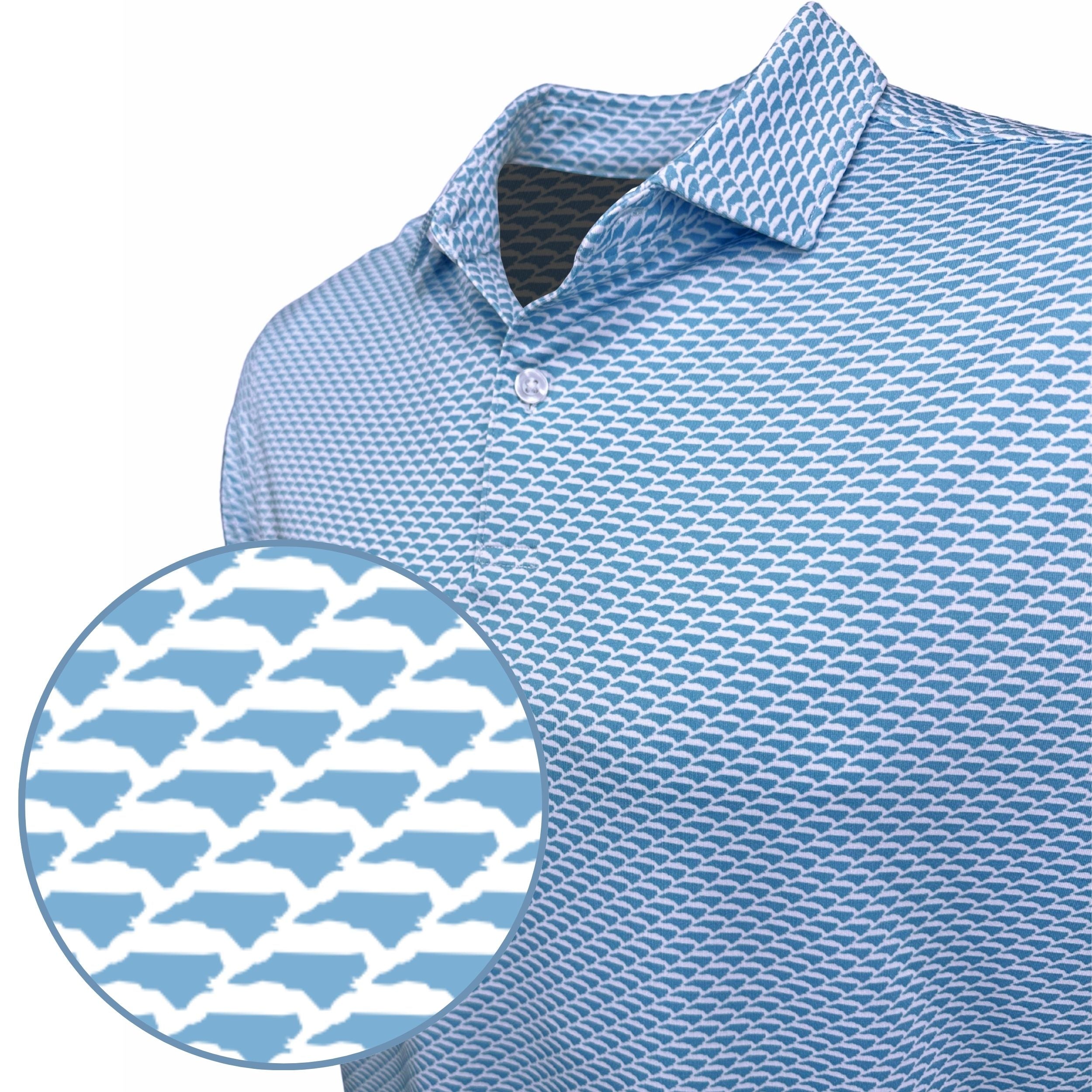 North Carolina Blue Print Polo